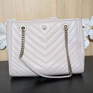 ☁️ Kate Spade Cream Quilted Shoulder Bag